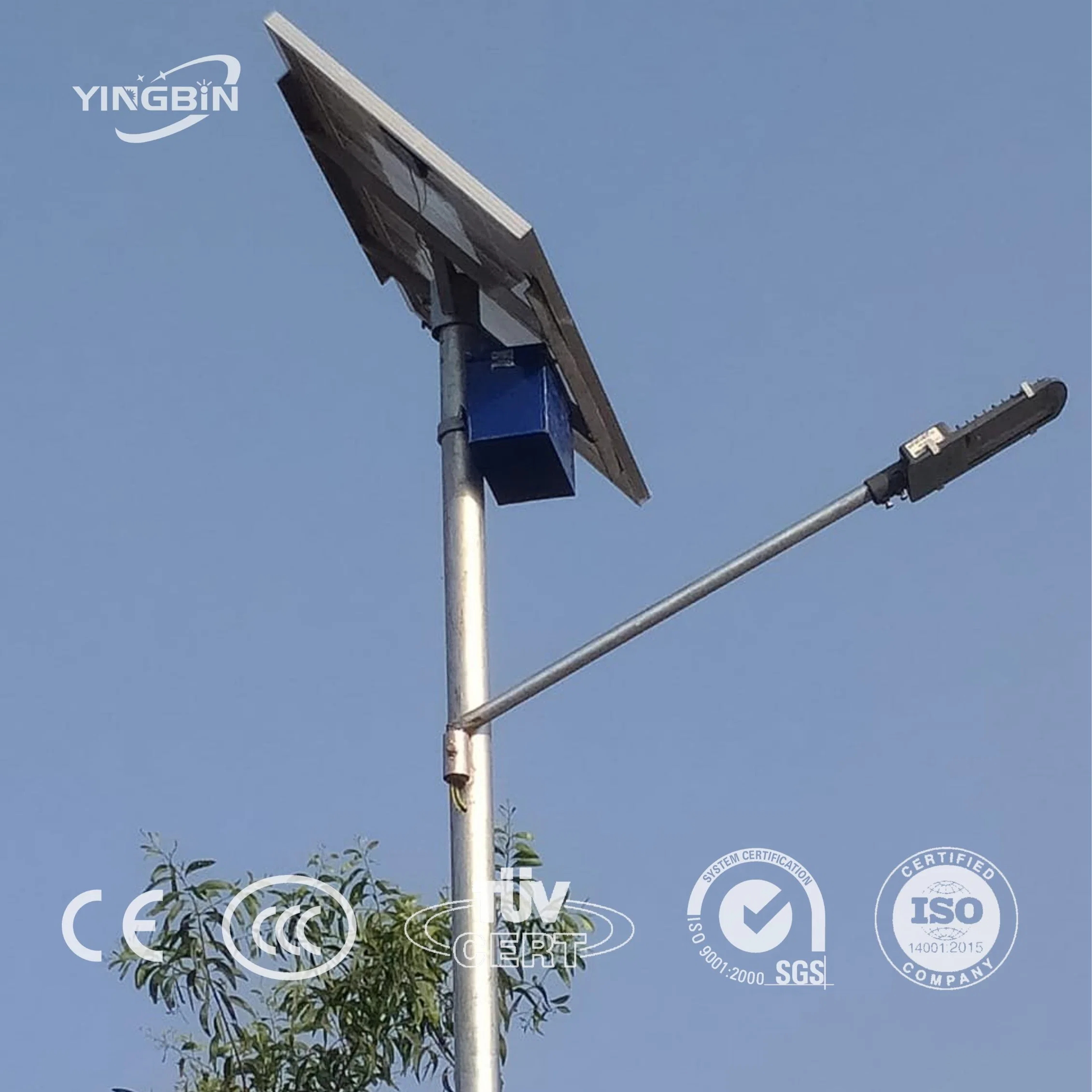 Fabricant Heavy Duty aluminium solaire LED étanche extérieur Lampadaire solaire