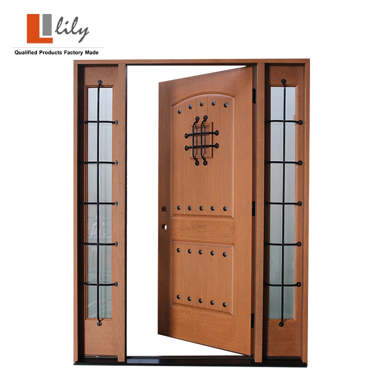 36in X80in Wholesale/Supplier Waterproof Exterior Fiberglass/FRP/GRP/SMC Door with Frame for Home Canada Us Market