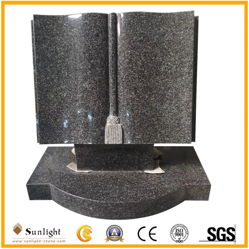 Entrega rápida Garantía de calidad G654 Padang Negro oscuro Granite Tombstone/Monumento