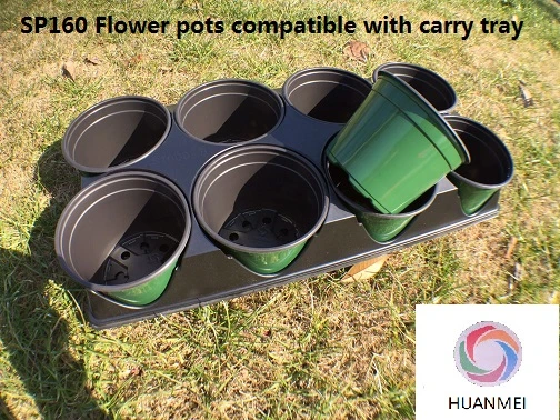 Round Plastic Flower Plant Nursery Pot for Horticulture Gardening Design