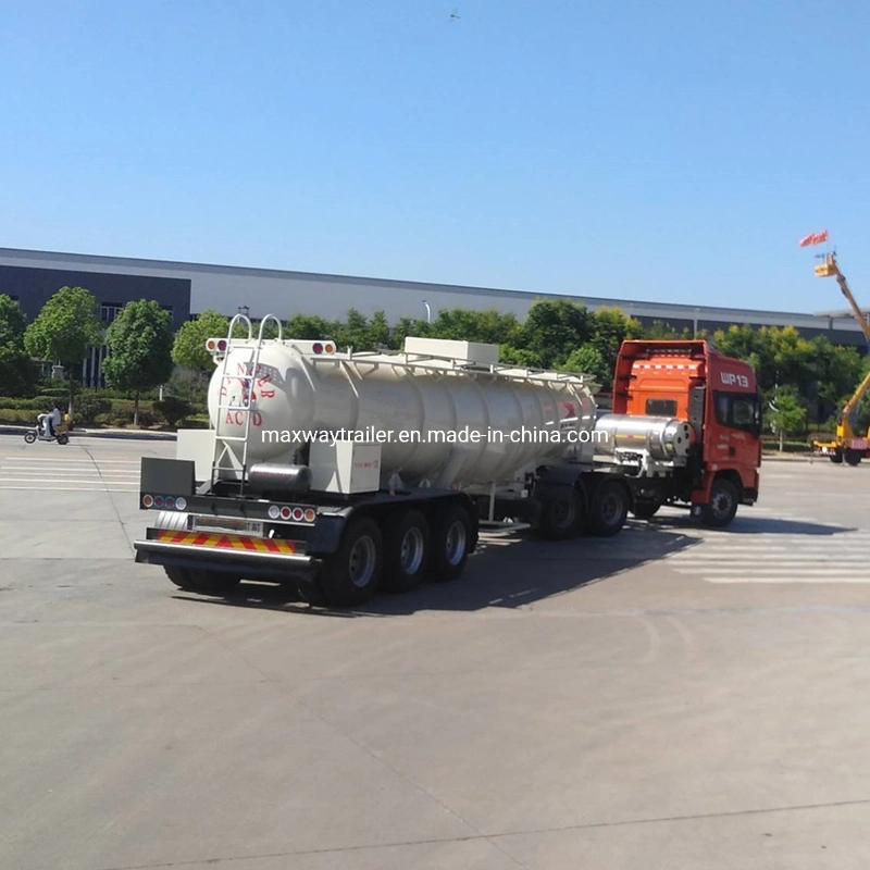 Brand Chemical Liquid/Sulfuric Acid Transport Carbon Steel Tank Semi Trailer