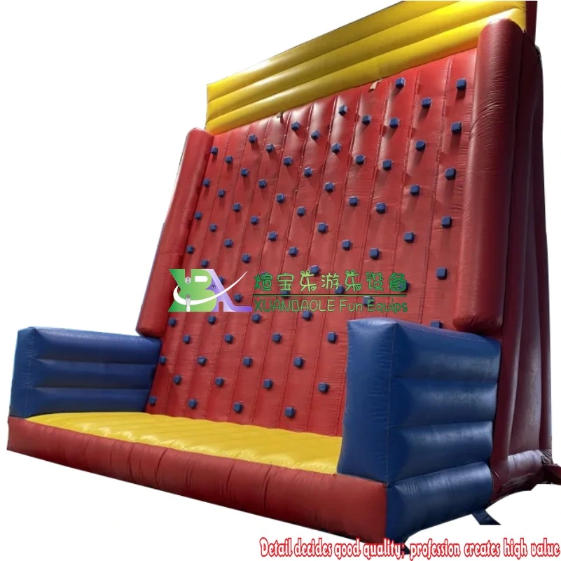 En14960 Approved Outdoor Inflatable Climbing Walls Sport Game 26FT Inflatable Rock Wall