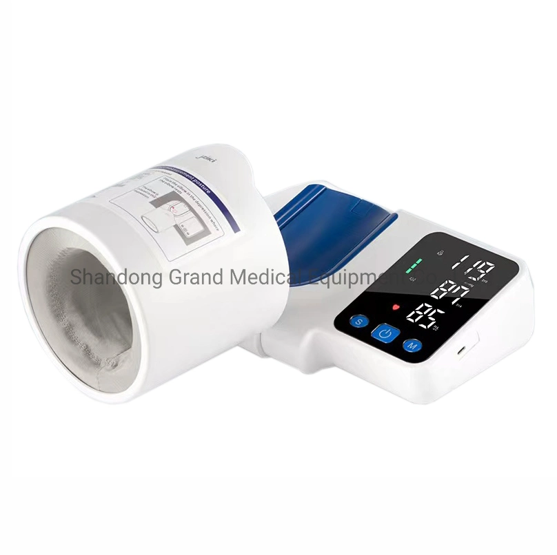 Equipo médico electrónico digital de brazo completamente automática Monitor de presión arterial con ajuste de tubo de BP