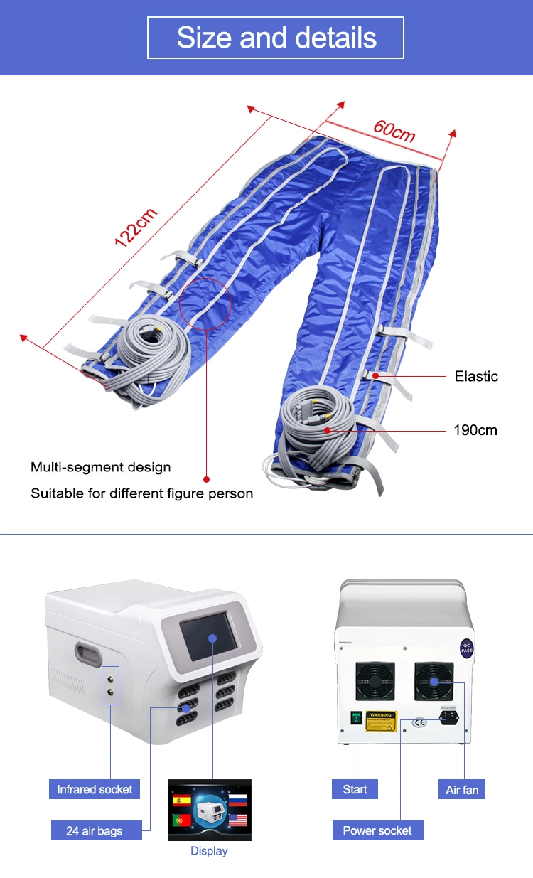 Beir Pressotherapy 3 in 1 Инфракрасный Прессотерапия лимфатический дренаж тела Массажное тело Слиммирующий косметический инвентарь