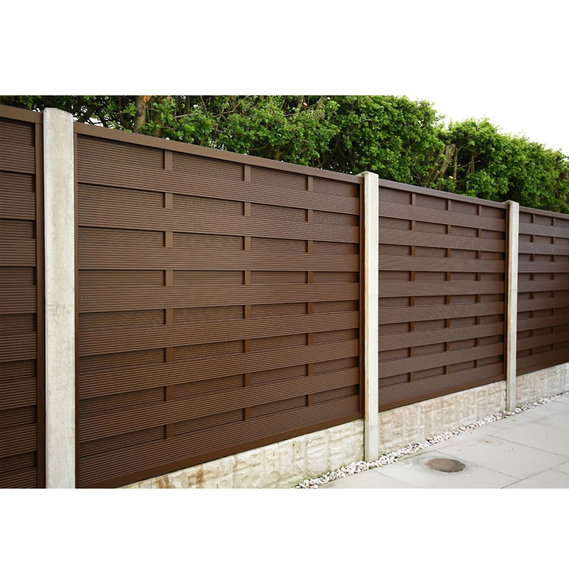 High quality/High cost performance  Outdoor Decorative Surface Wood Grain Privacy Safety Security Garden Farm Metal Aluminum Fence Panel Post