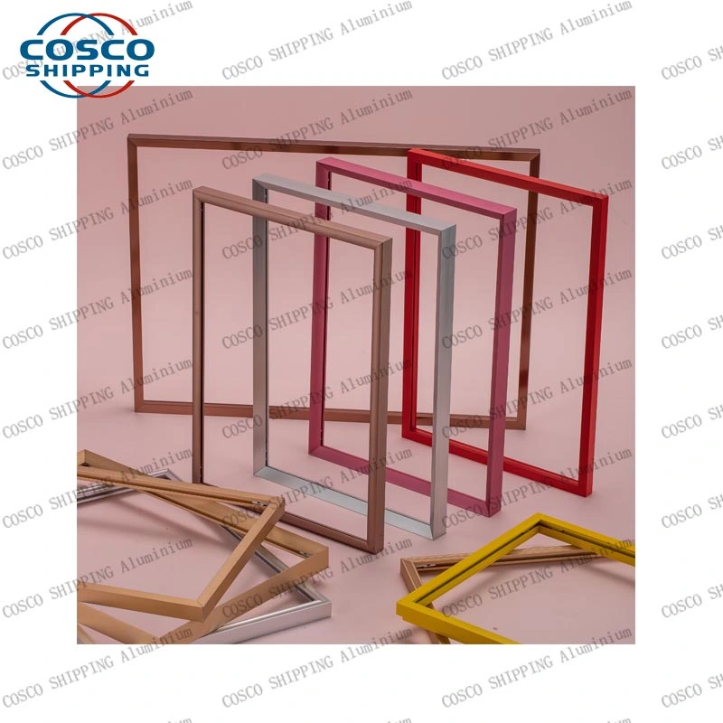 OEM Aluminum Extrusion Picture Frame with Color Anodizing (ISO9001: 2015&RoHS certificated) Basic Customization