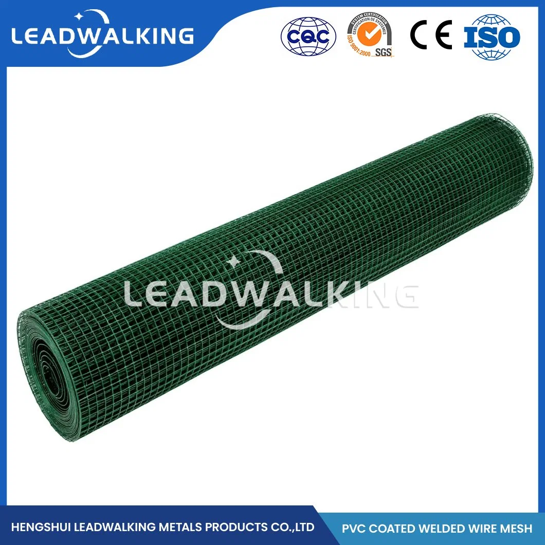 Leadwalking Cheap Welded Wire Mesh Manufacturing OEM Customized 14G PVC-Coated Welded Wire Mesh China 10m Length Cheap Plastic Coated Welded Wire Mesh