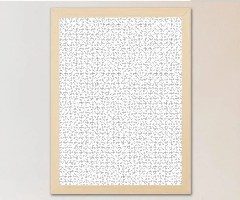 Anpassbare Papier Geschenk-Set Blank Papier 2D Cartoon Puzzle Erwachsene