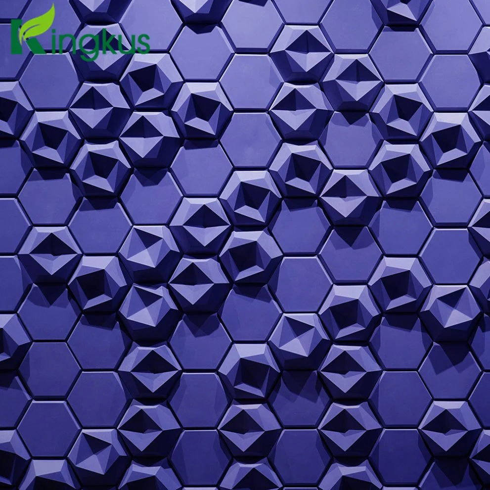 3D Edgy Acoustic Polyester Wall Tiles