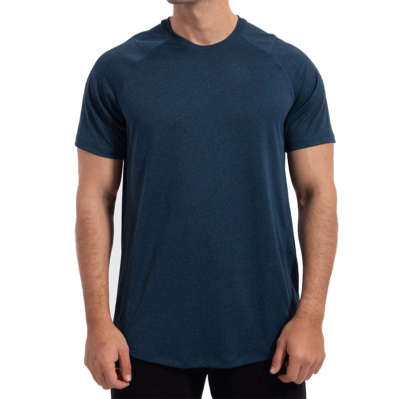 High quality/High cost performance Customizable Solid Color Round Neck Sports Short Sleeves for Men