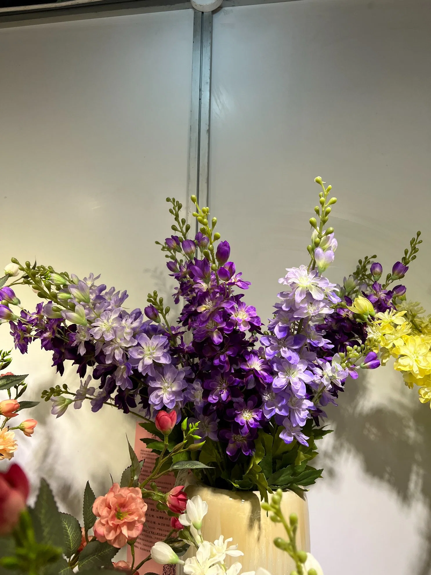 Artificial Delphinium Flower Single Stem Delphinium for Wedding Decoration Flower