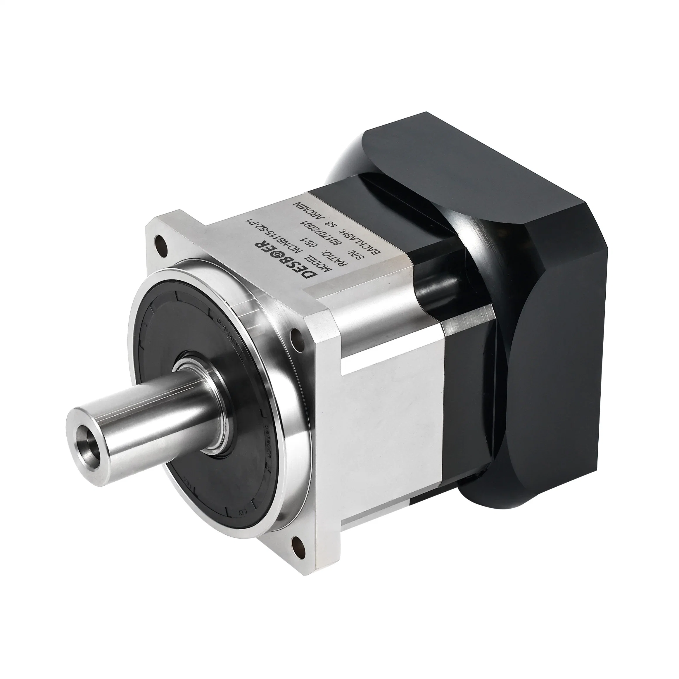 Drehzahlverhältnis 15-100: 1 Helical Planet Nb115mm Reducer für Servomotor DC CNC Rundflansch Planetengetriebe Getriebe