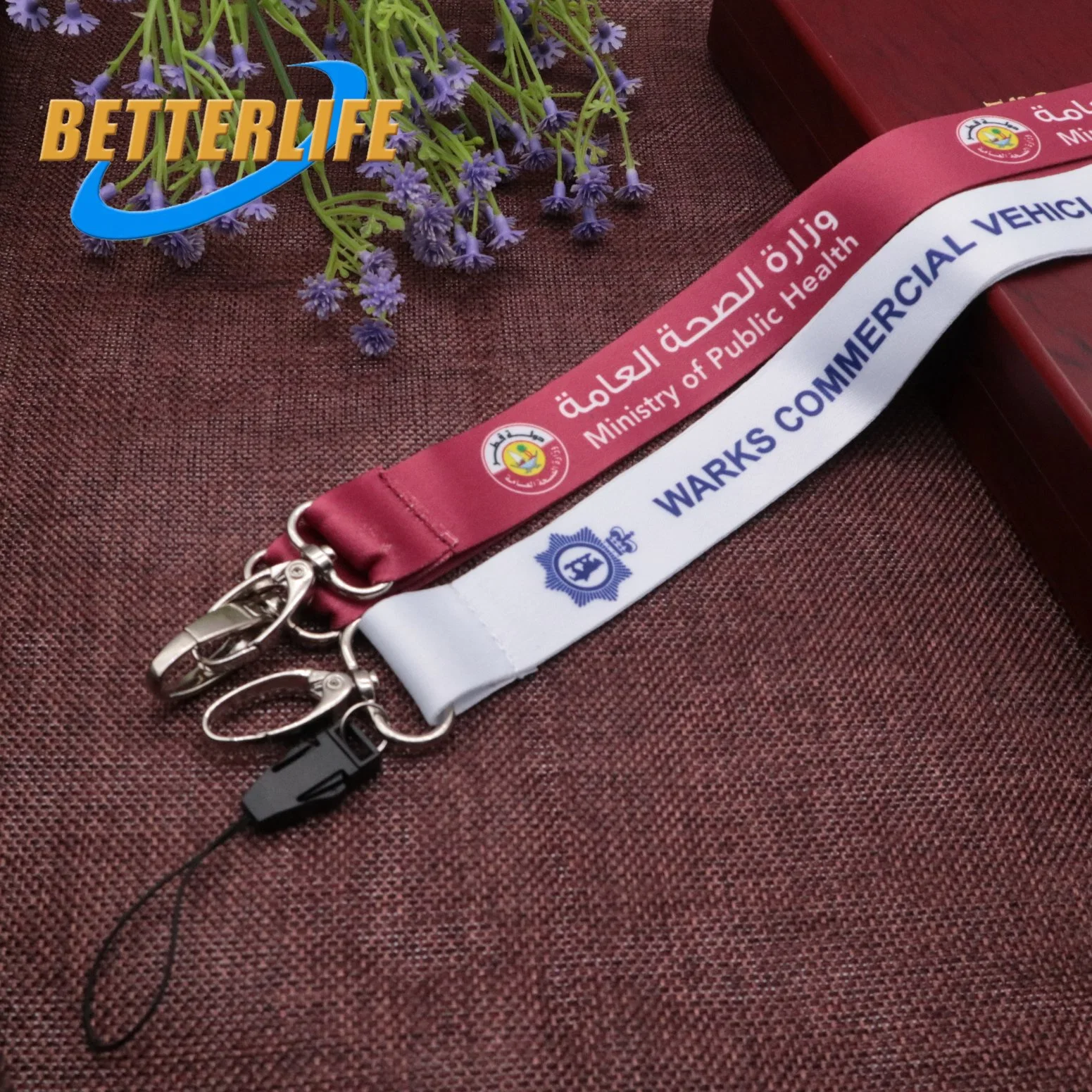 Promotional Items Printed Tubular Lanyard with Clip Not Roll Ribbon (23)