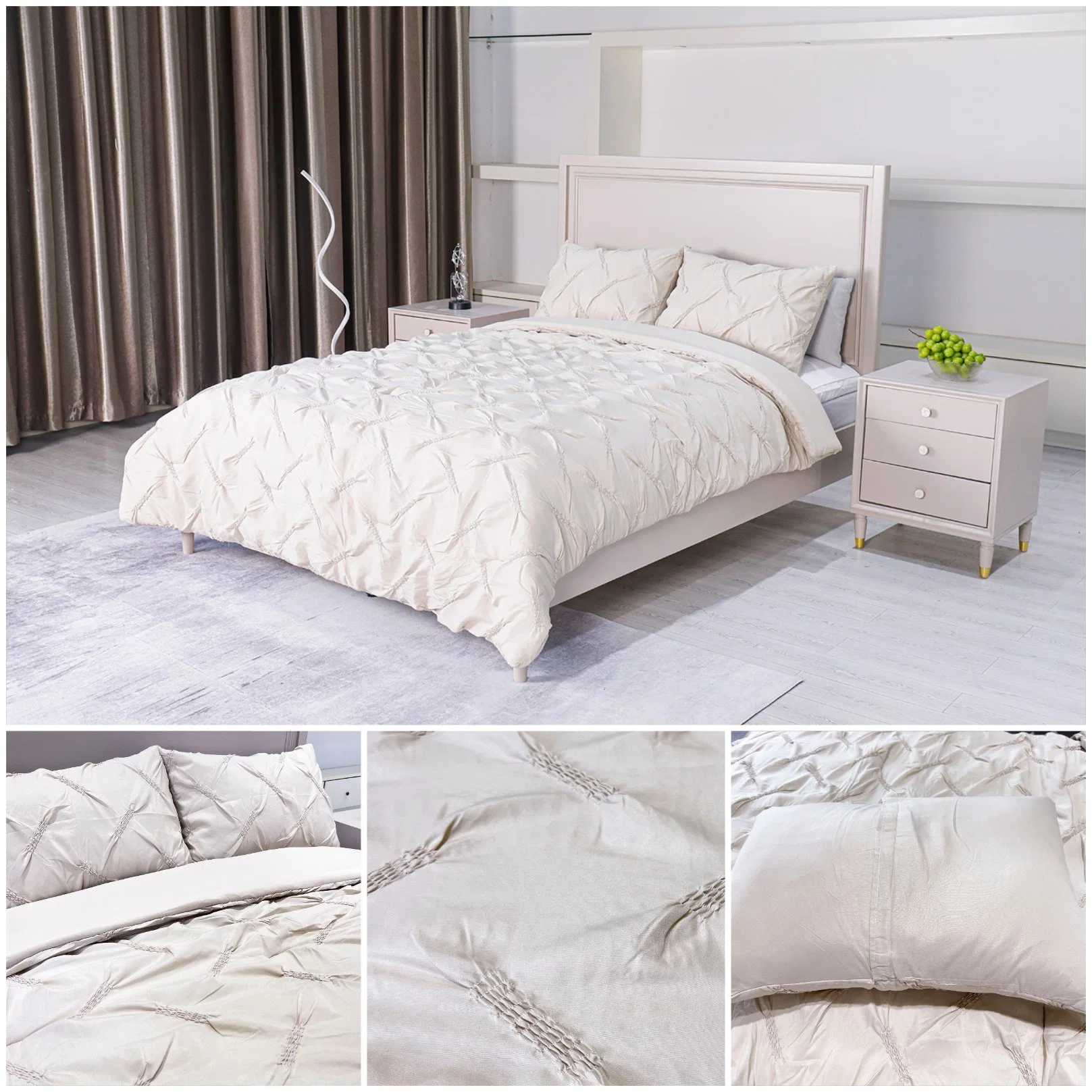 Home Hotel Bed Warm Cotton Embroidered Duvet Cover Jacquard Design Quilt Comforter