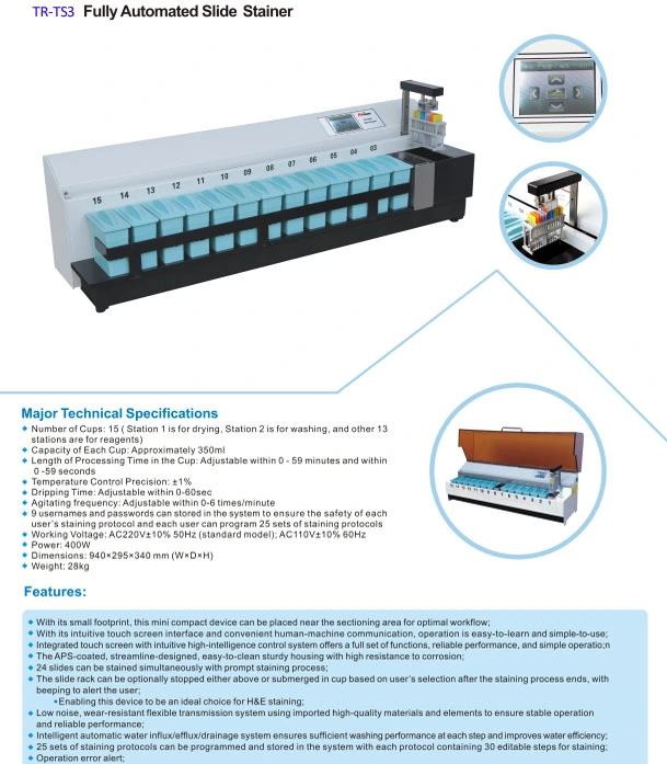 Tissue Dyeing Processor-Tissue Dyeing Machine-Histopathology Instrument-Automatic Tissue Stainer