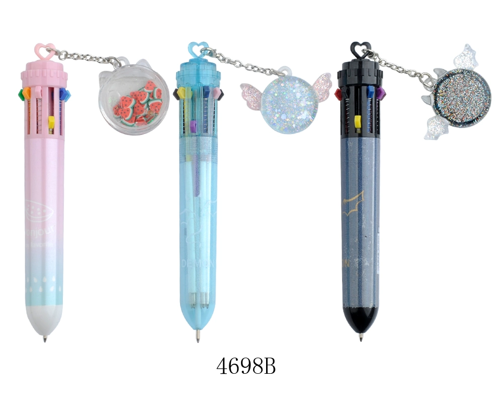 Wholesale/Supplier School Stationery Cute Personalised Plastic Retractable Multi Color Pen