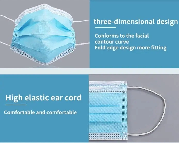 3ply Disposable Surgery Face Protective Mask