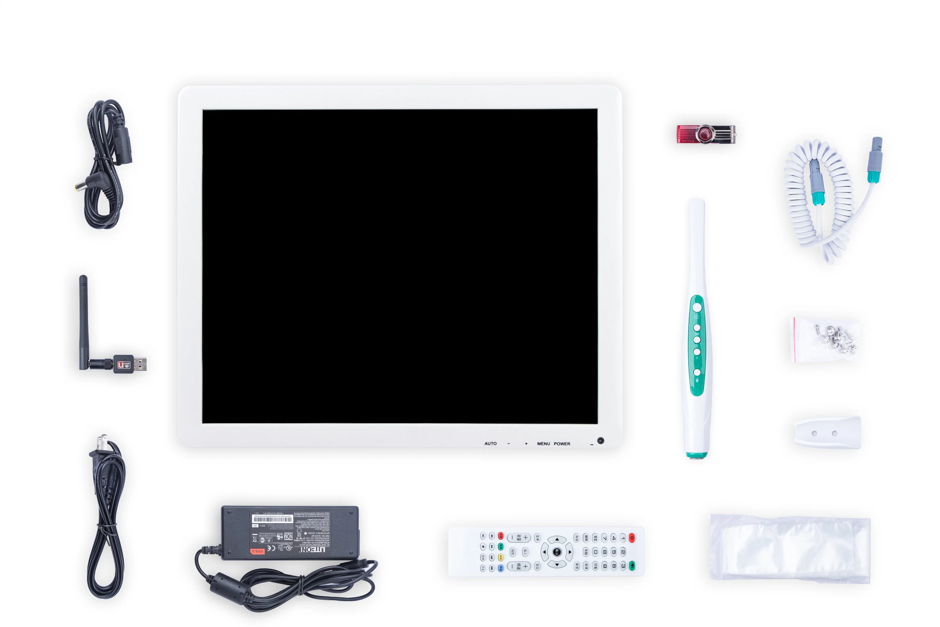 Câmara de Vídeo Intraoral USB com Monitor de malha LED Dental Câmara Câmara intraoral