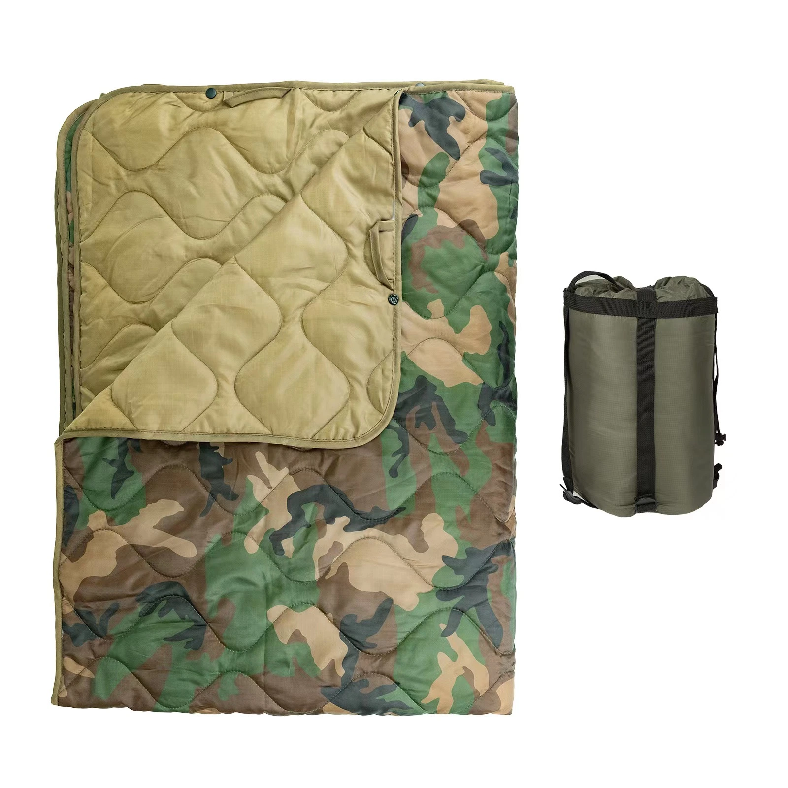 Wholesale/Supplier Waterproof Woobie Blankets Outdoor Camping Camouflage Blanket