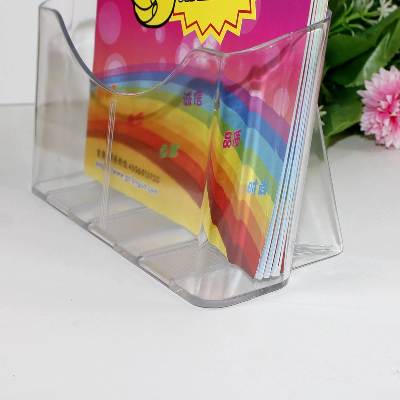 A4 Plastic Tabletop Brochure Holder Wall Mounted Sign Display Stand