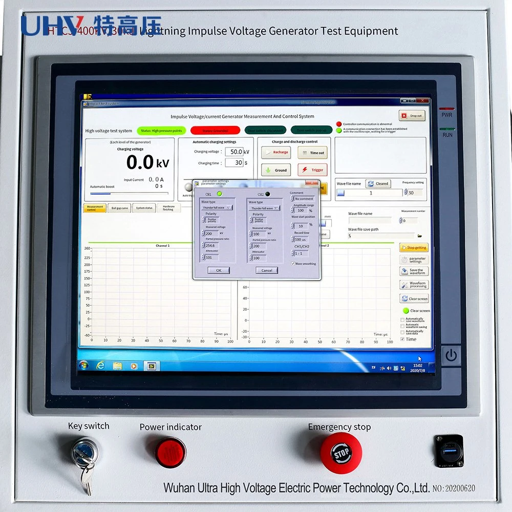 Htcj-V OEM Hochspannungsprüfer Impuls Spannungsgenerator Blitz Impuls Test für Transformator