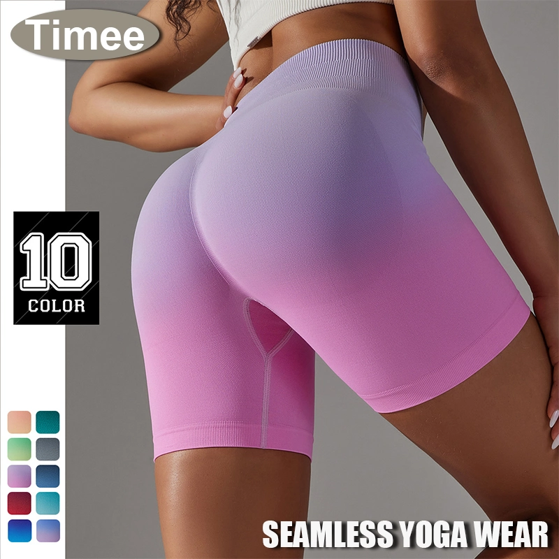 Seamless Gym Fitness Yoga Workout Sport Shorts Damen Boxershorts Gym Fitness nahtlose Yoga Biker Shorts für Damen