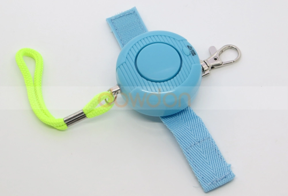 Waterproof 130dB Blue Student Emergency Personal Security Alarm with Keychain Wrist Strap