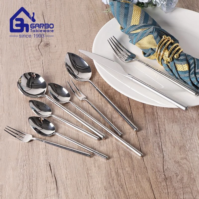 Luxury Wholesale/Supplier Dinnerware Metal Reusable Travel Flatware Golden Fork Stainless Steel Gold Cutlery Sethot for Restaurant Hotel and Home Service