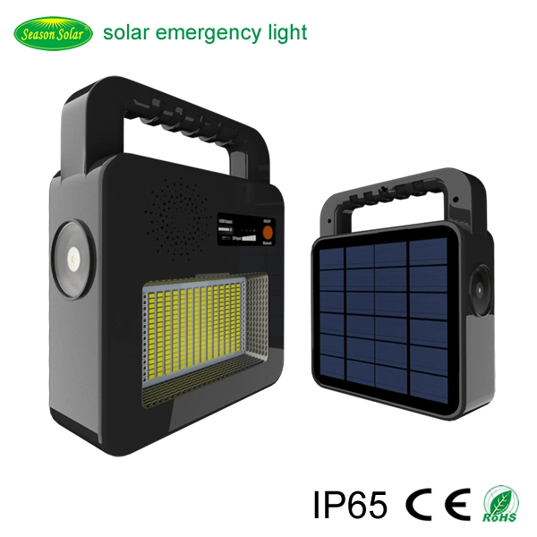 Controlador de carga solar portátil USB iluminación interior y exterior de 5W panel solar Casa Solar lámpara con Kit de luz LED