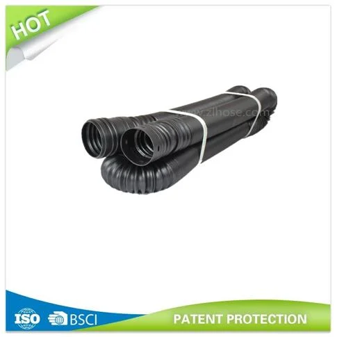 Solid Garden Water Pipe with Male and Female Flexible Drain Pipe