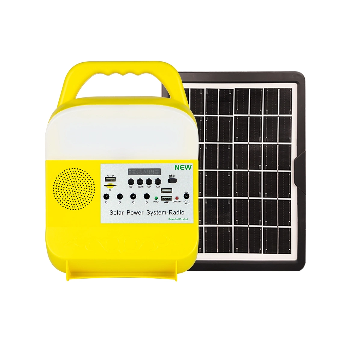 El ahorro de energía solar al aire libre recargable lámpara solar portátil Lámpara LED de iluminación exterior Power Panel Encendedor Solar 585