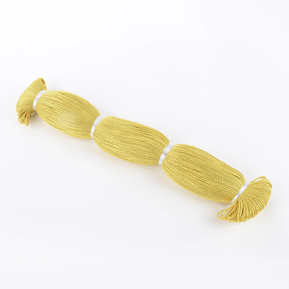 Packaging Custom 3mm Metallic Gold Silver Cord Rope Without Elastic for Decoration