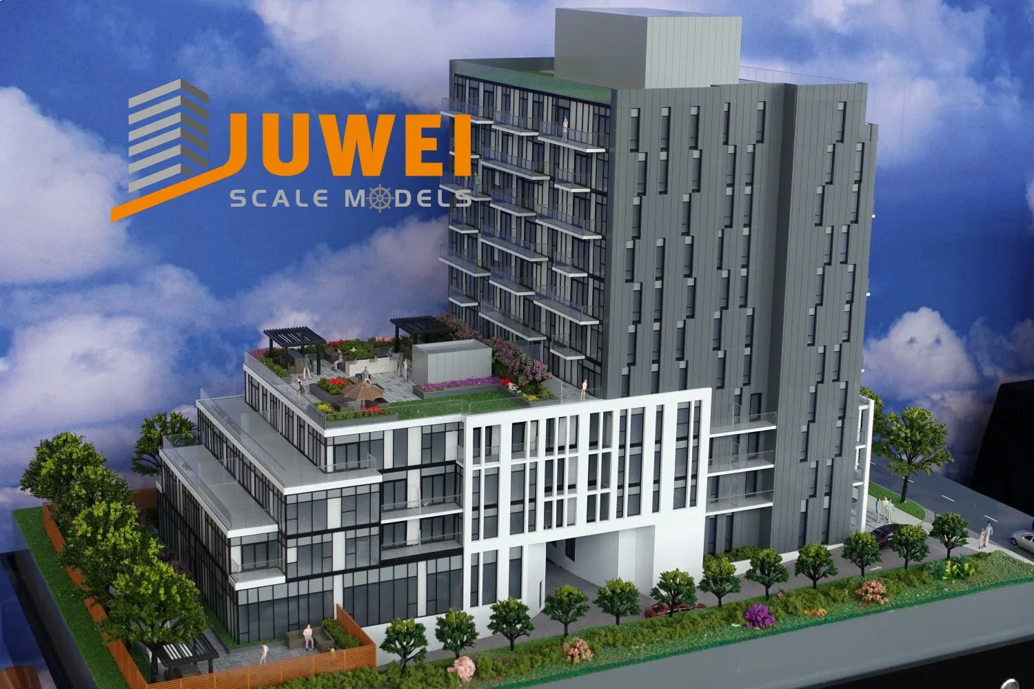 Architectural Scale Model of Commercial Building (JW-38)