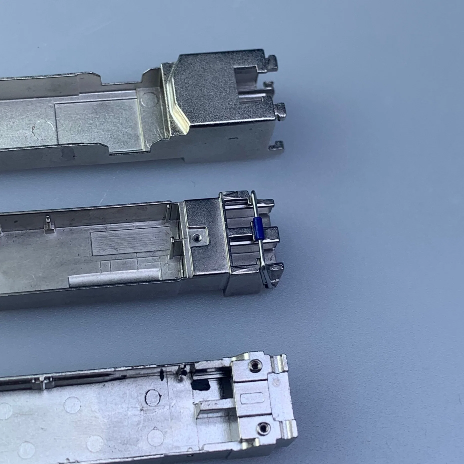 OEM/ODM Die Casting Optical Fiber Transceiver Zinc Alloy Base for SFP/SFP+ High Speed Cable