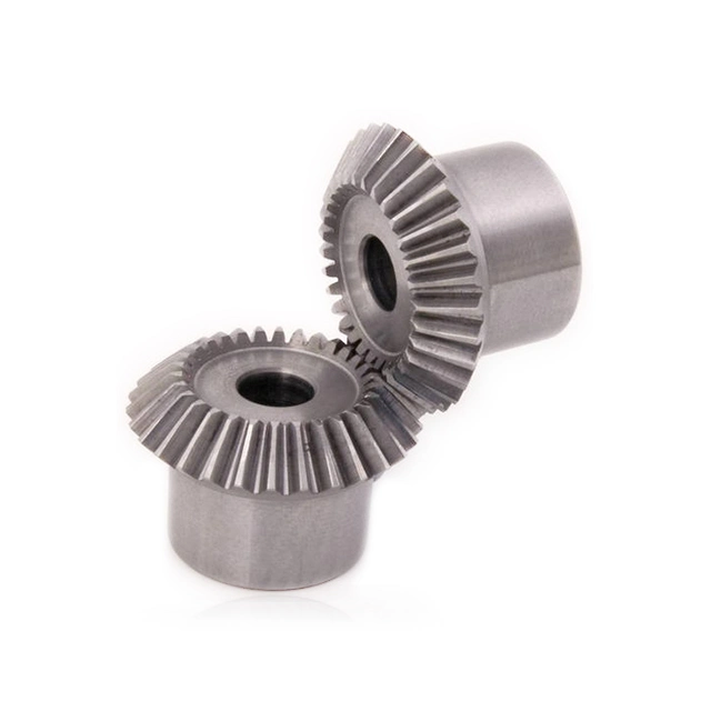 Miniatura Acero inoxidable pequeño helicoidal Metal Sintered plástico espiral Miter Engranajes cónicos forjados rectos Zerol forjados de 90 grados