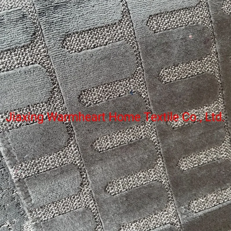 Highend Cut Pile Jacquard Velvet Furniture Fabric for Sofa Bedding Chair Cushion Upholstery Fabric (WH041)