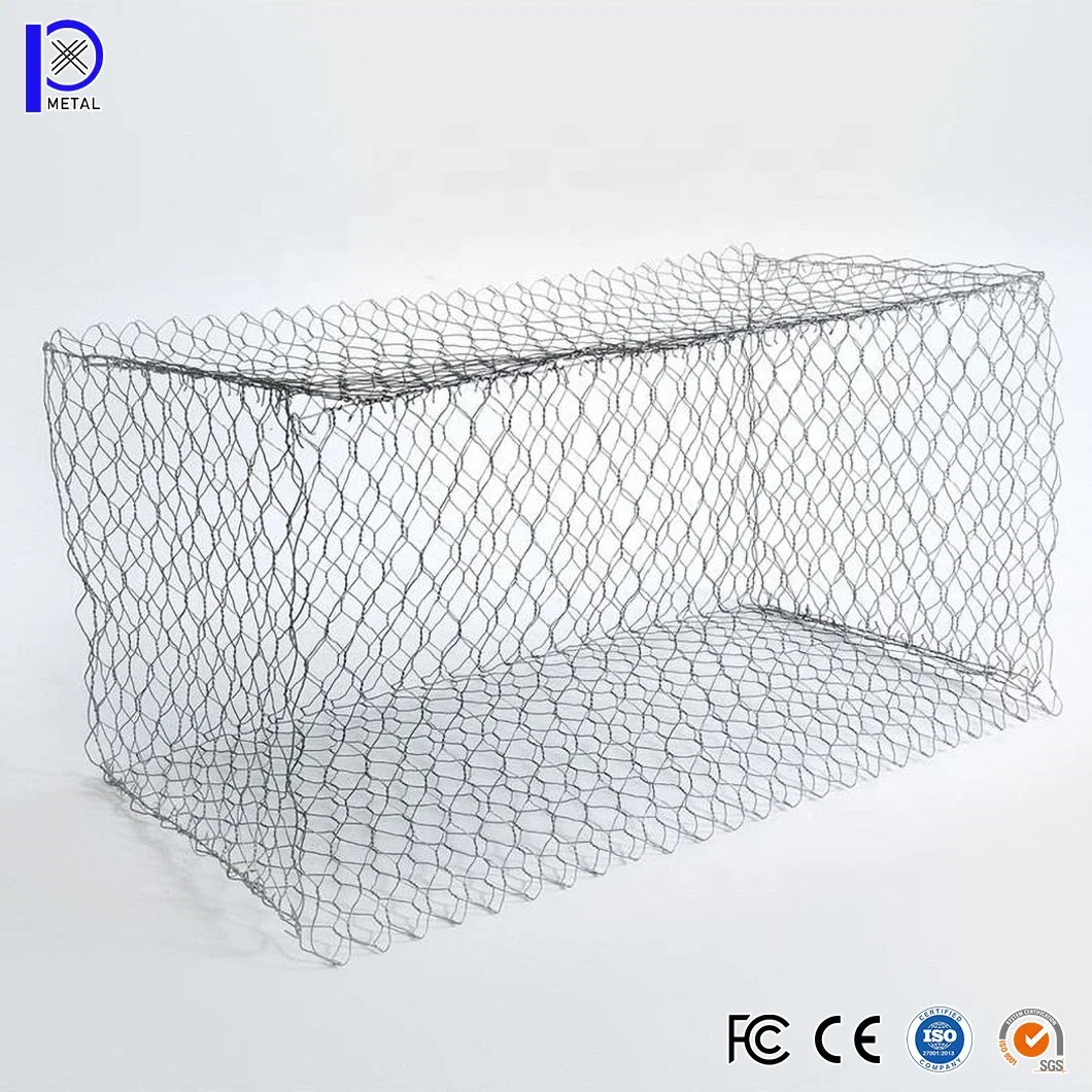 Pengxian Doubel Twist de malla de alambre Hexagonal China proveedores 6mm 8mm 10mm 13mm de apertura de acero galvanizado Gabion utilizados para la pared Gabion