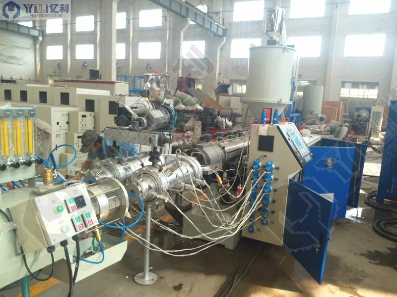 PVC UPVC CPVC/PE HDPE PPR PC Smooth Rigid Corrugated Flexible Soft Hose Water Pipe Single/Double Screw Extruder/Extrusion/Extruding/Making Machine for 800mm