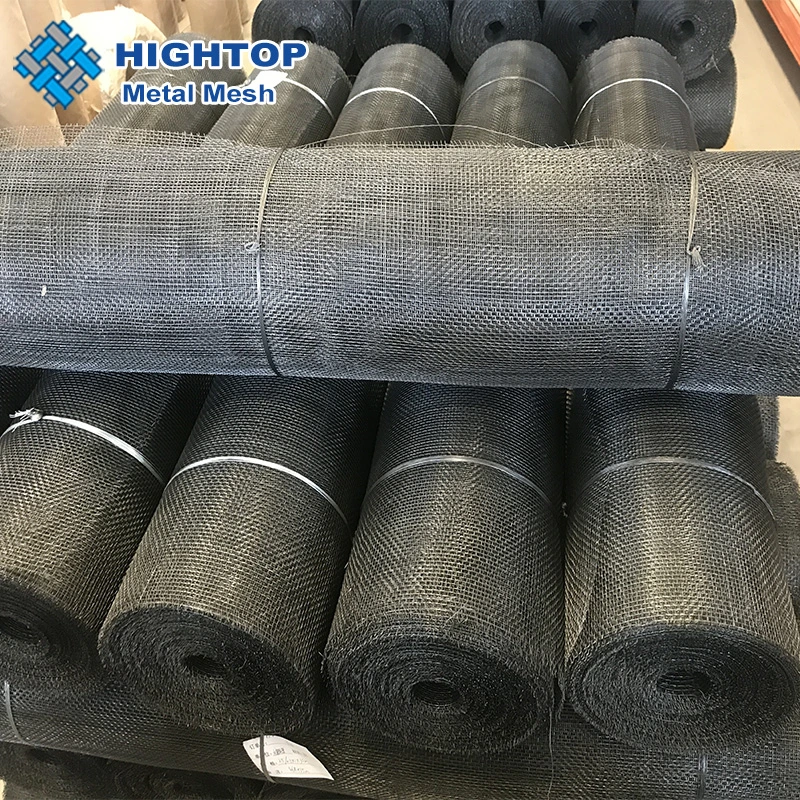 Plain Weave Pattern 20 40 50 60 70 80 Mesh Black Iron Plastic Extruder Filter Mesh