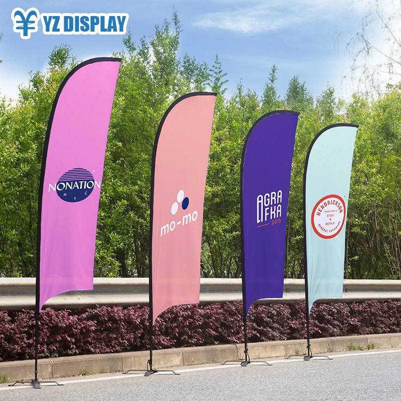 High-Quality Teardrop Beach Flag with Carbon Fiber Pole