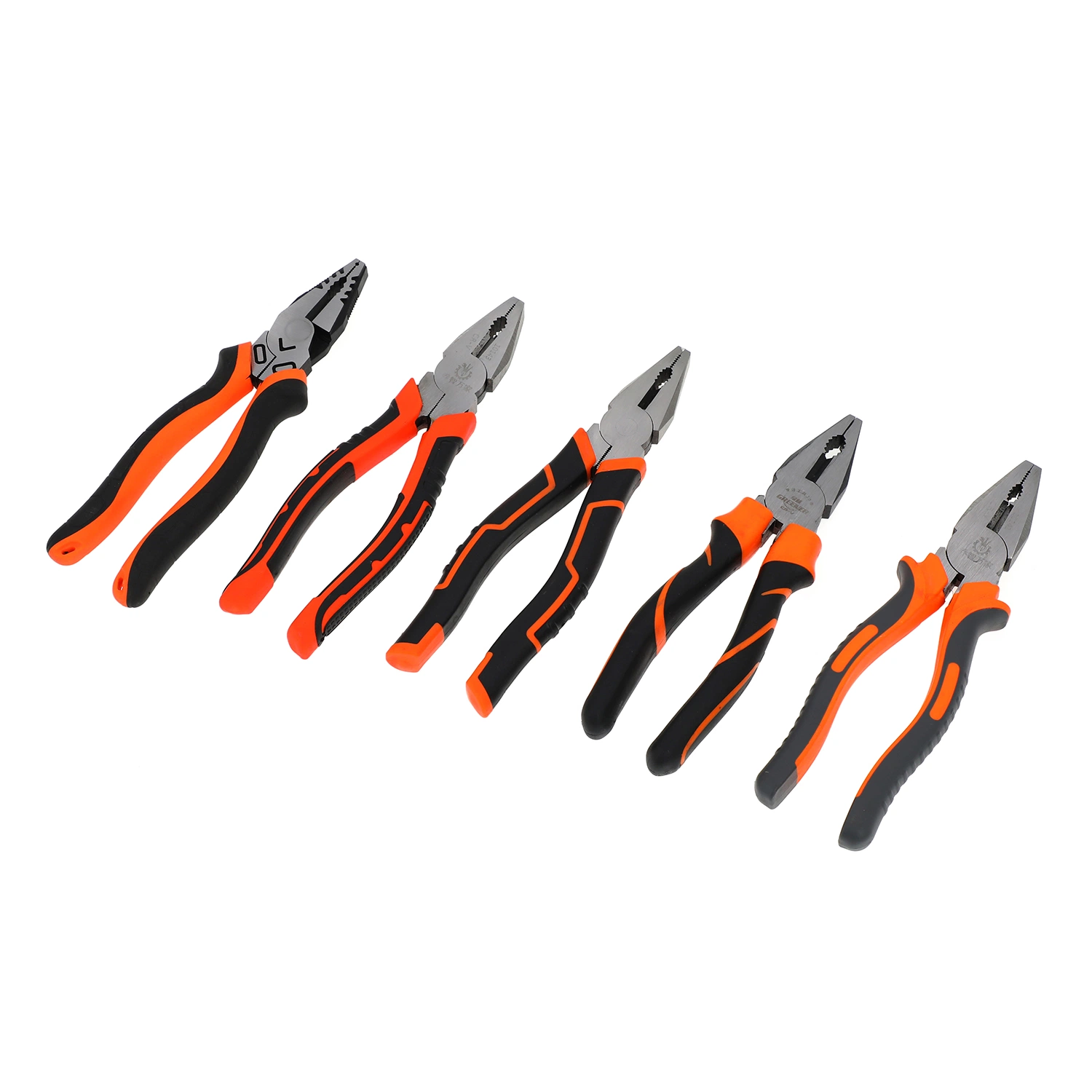 Professional Combination Pliers, Hand Tool, Tools, Long Nose Plier, Made of Cr-V or Cr-Ni, Black and Polish, TPR Handles, Leverage Labor-Saving Pliers