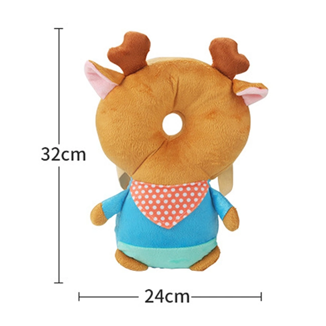 Toddler Cotton Plush Anti Fall Head Pillow Safety Baby Toys Soft Toddler Head Protection Pillow with 4 Cartoon Designs Baby Pillow