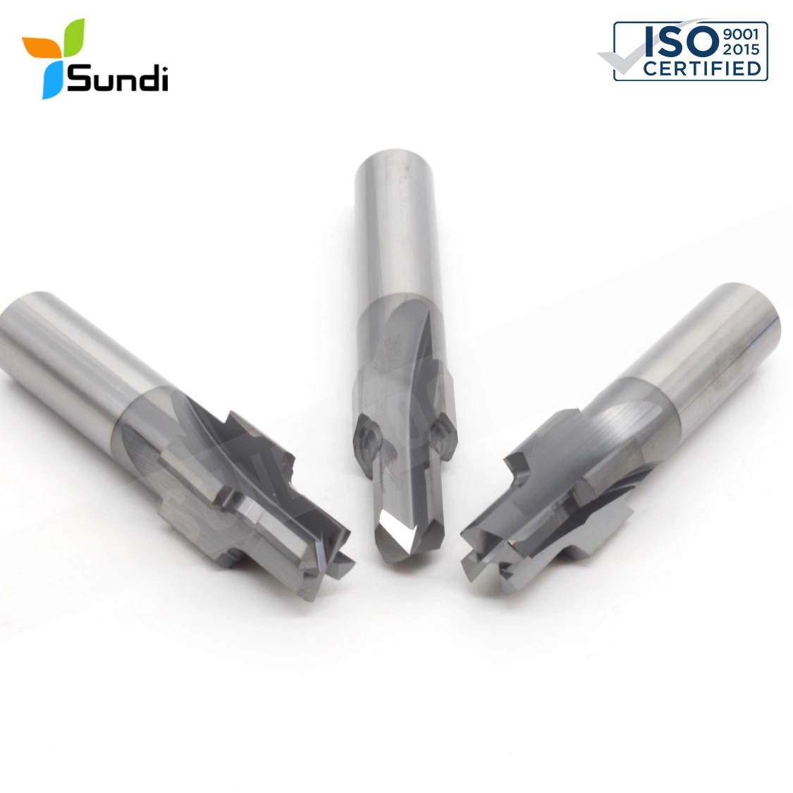 أداة القطع Sundi قبل الشريحة الكبيرة إزالة والشريحة غرفة Tungsten Carbide CNC طحن مقشة 1/2 قزم مثقب لمدخل ألومنيوم من الكربيد