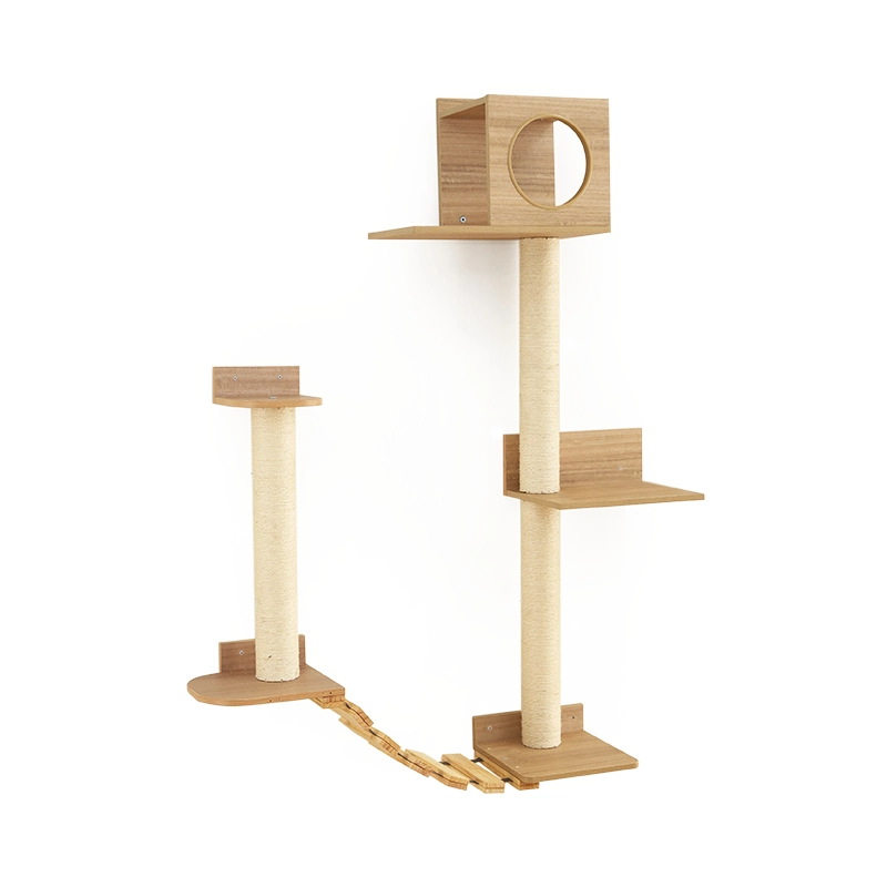 Home luxuoso Cat Climb Track moderno prateleiras montadas na parede Multifunctional Mobiliário Cat