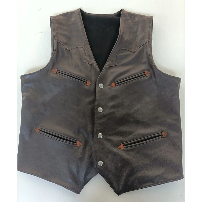 Real Leather Jackets Factory Blazer Coats PU Cowhide Vest Apparel