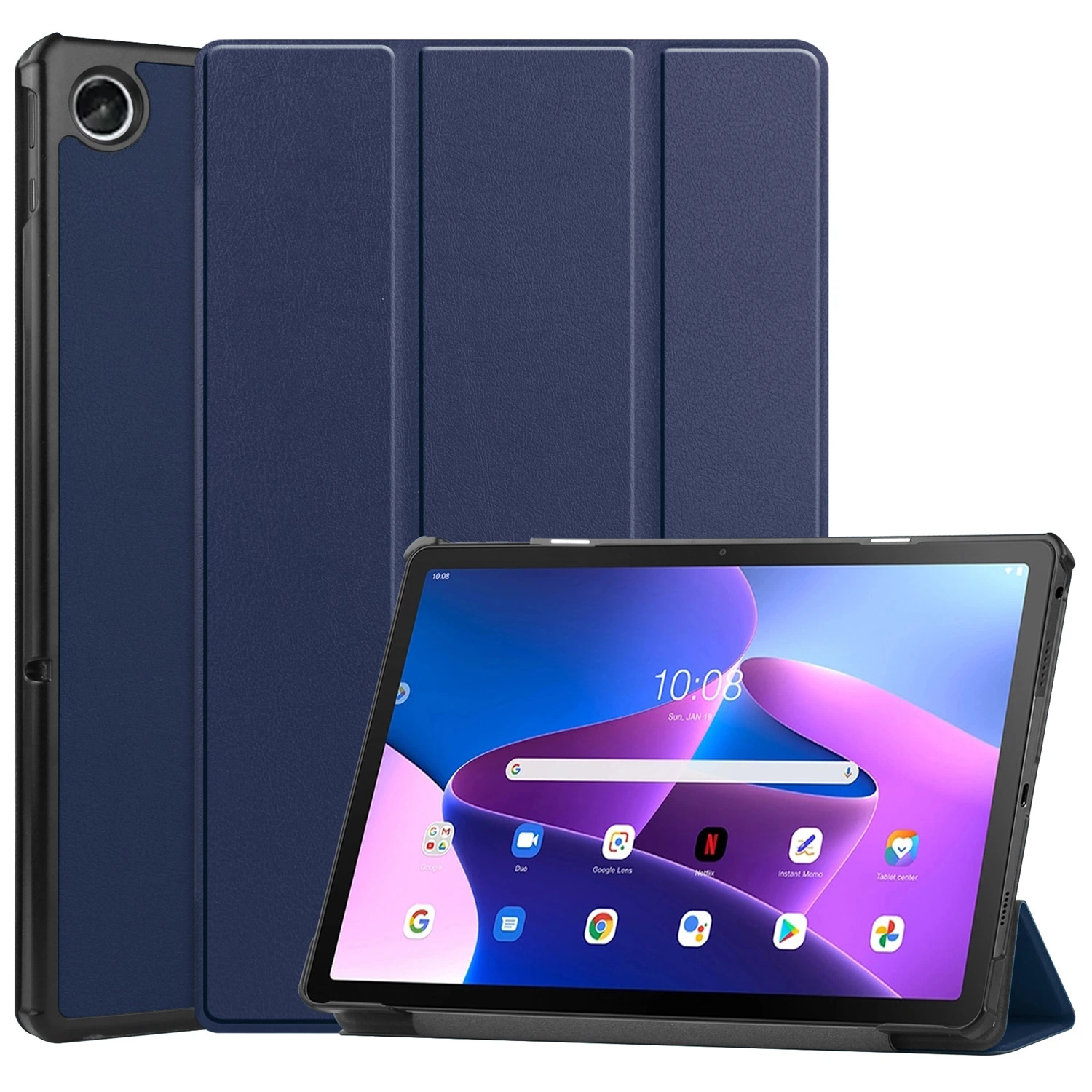 for Lenovo Tab M10 Plus 3rd Gen Case 10.6 Inch Tablet Tb-128fu Tb-125fu Flip Stand Magnetic Cover