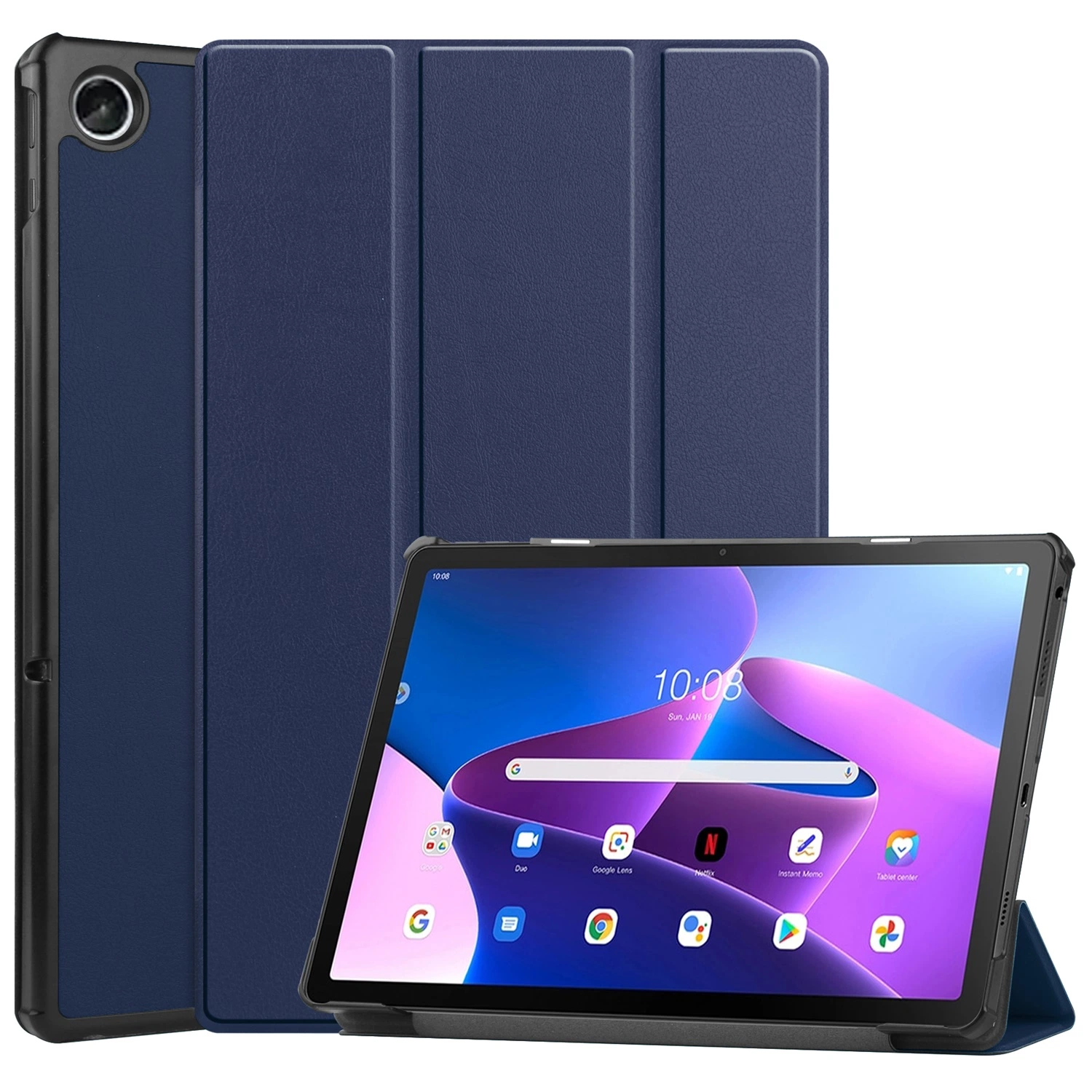 Für Lenovo Tab M10 Plus 3rd Gen Case 10,6 Zoll Tablet TB-128fu TB-125fu Magnetabdeckung mit Klappständer