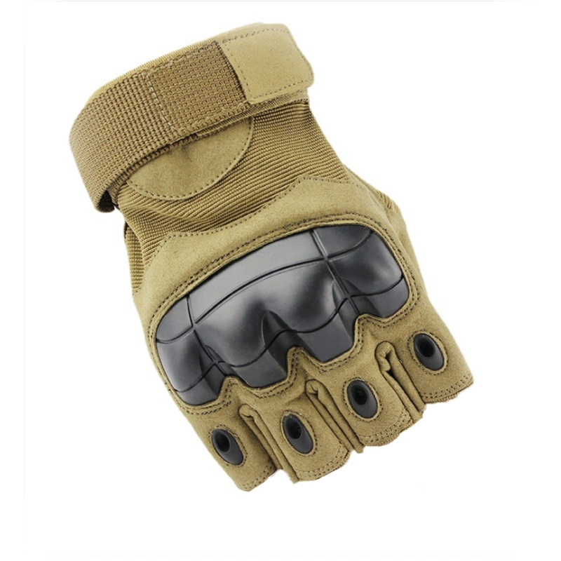 Half Finger Ruber Knuckle Protector Tactical Gloves CS Gloves