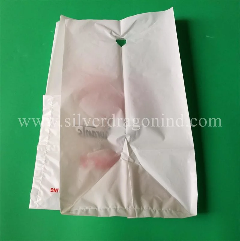 Custom Printed Food Delivery Bag, Square Bottom Plastic Bag
