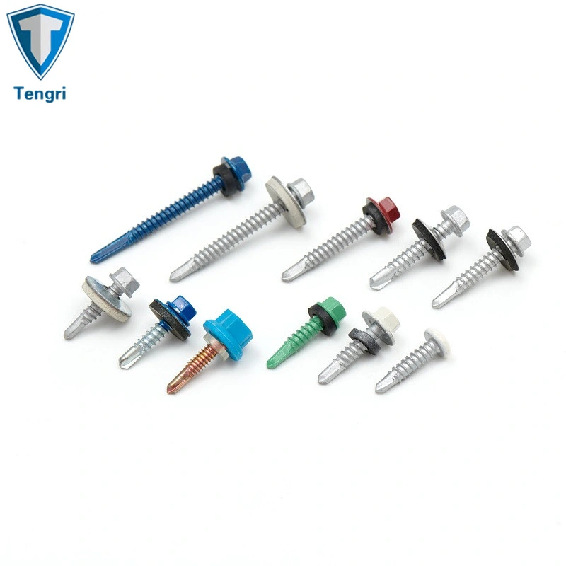 Roofing Screw Bi-Metal Self Drilling Screw Self Tapping Screw Wood Screw Drywall Chipboard Screw Furniture Screw Machine Screws Tek Screws with EPDM Washer